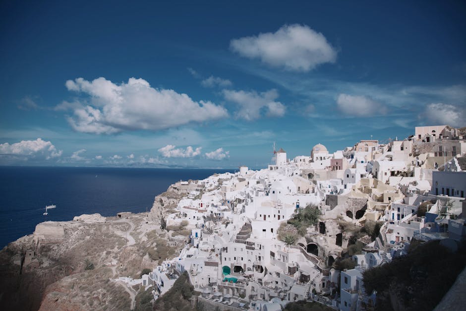 Santorini Sky Villas With Dome Fire Lounges and Sea Benches